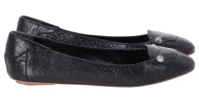 Bailarinas Arena de Balenciaga en cuero negro 