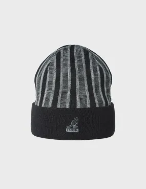 Gorro Kangol Rib Stripe Rev Black
